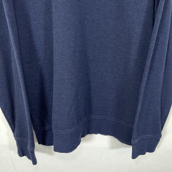 Brooks Brothers Mock Neck Henley Sweater Mens Size XL Blue Embroidered Logo LS - Picture 11 of 11
